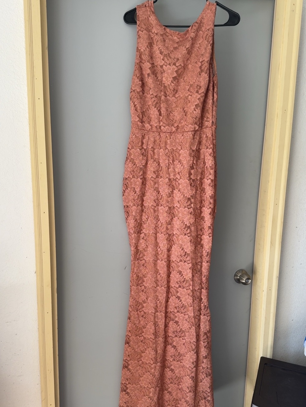 Baltic Born Coral Lace Sleeveless Maxi Dress